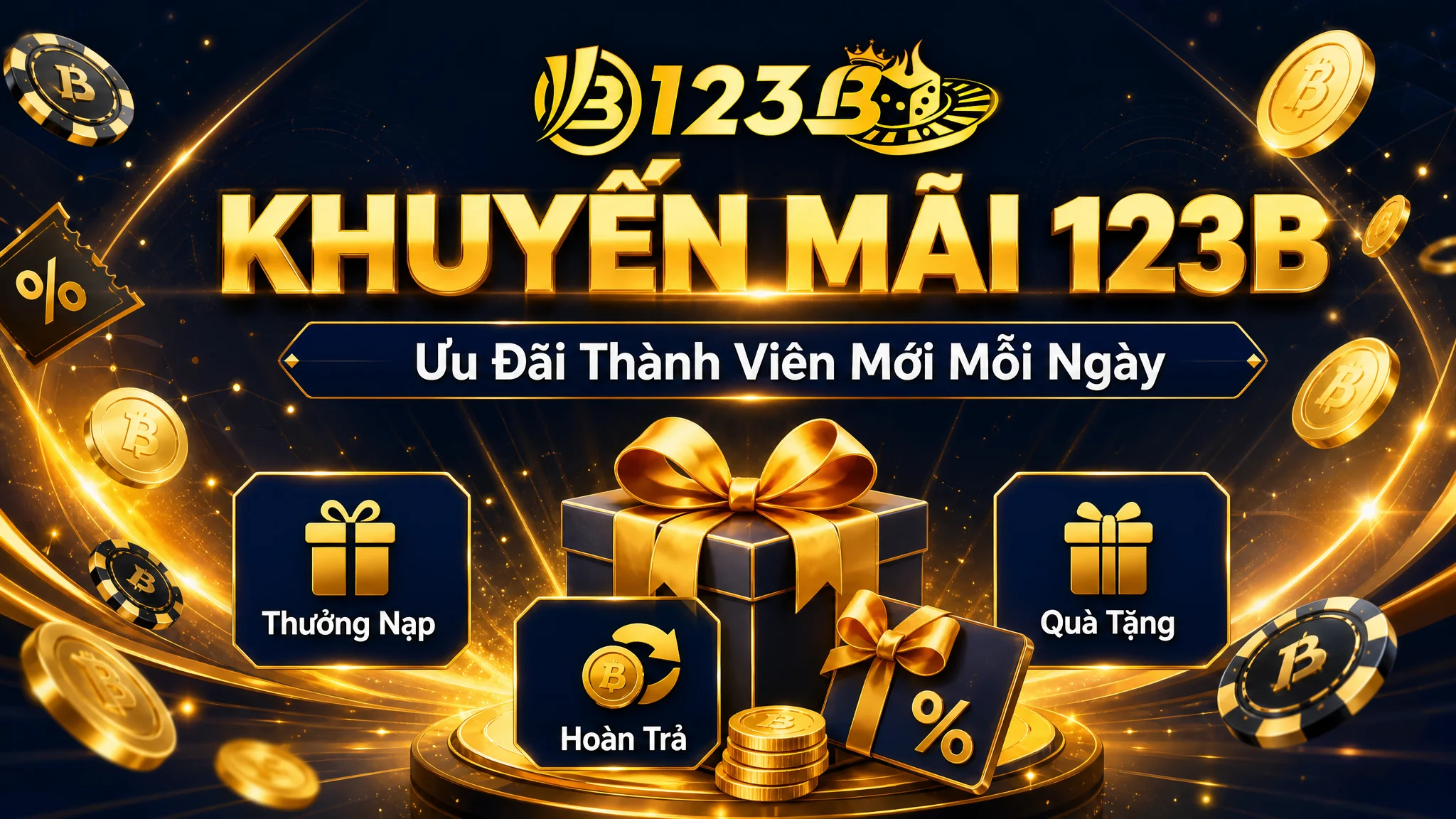 123B (VI-VN) 15 Khuyến mãi 123B ưu đãi thành viên mới